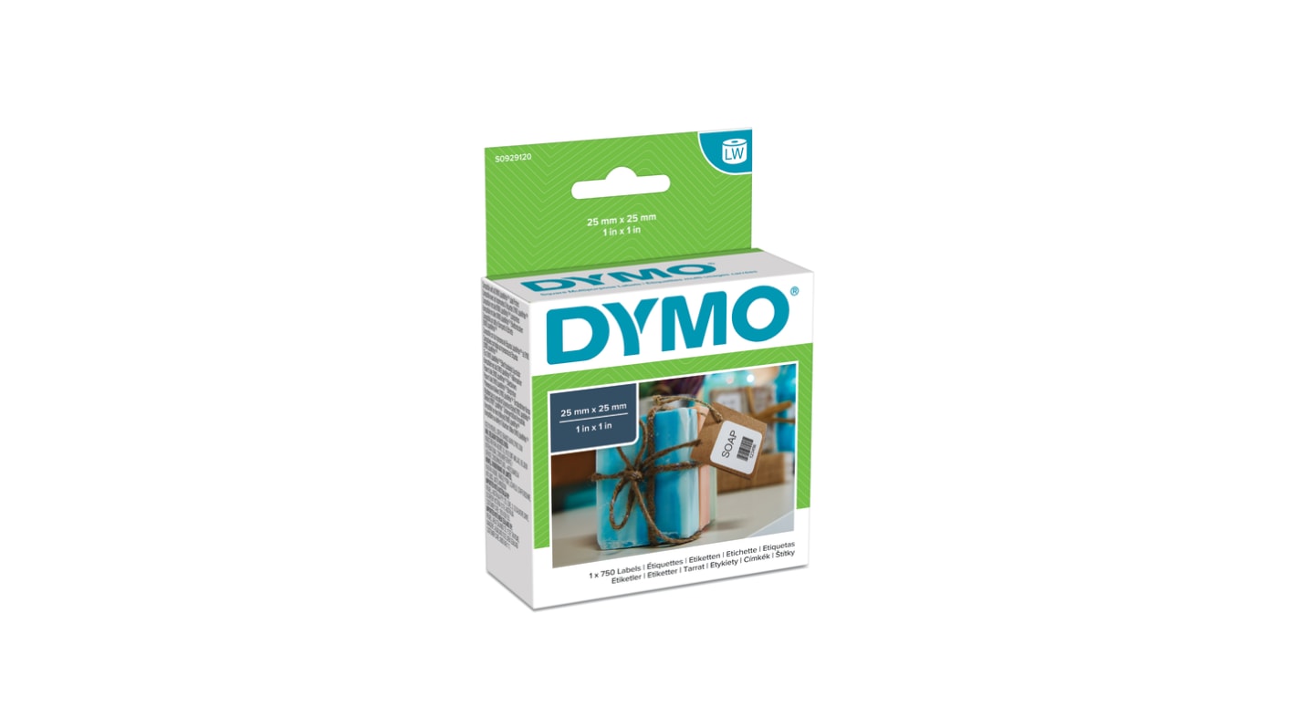 Dymo Címkenyomtató szalag és címke 750 Per Rollx, Fekete, Nem, használható: Dymo 450, Dymo 450 Duo, Dymo 450 Turbo,