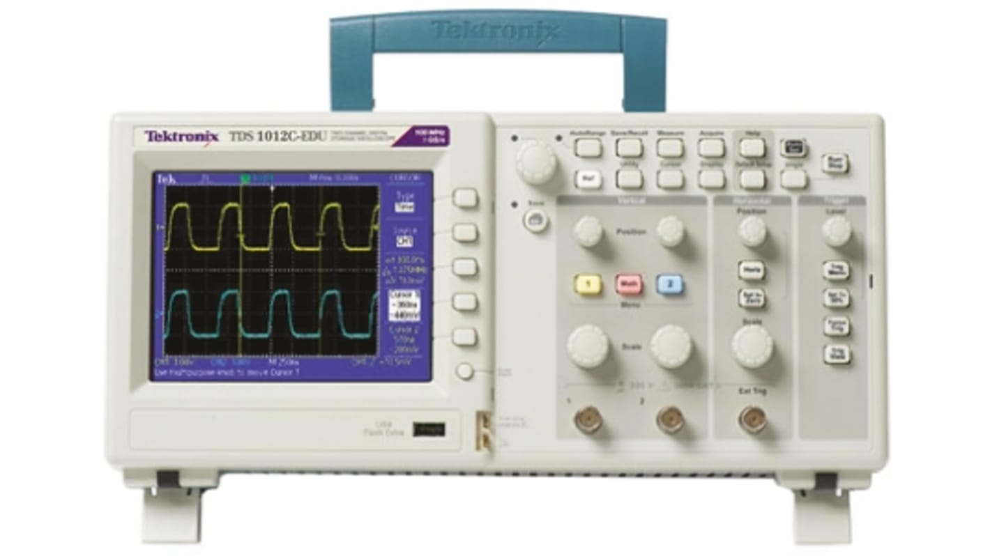 Tektronix TDS1001C-EDU TDS1000 Series Digital Storage Digital Oscilloscope, 2 Analogue Channels, 40MHz