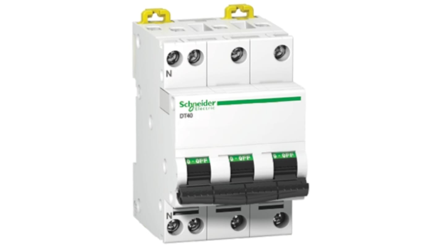 Disjoncteur Schneider Electric DT40, 25A, pouvoir de coupure 6 kA