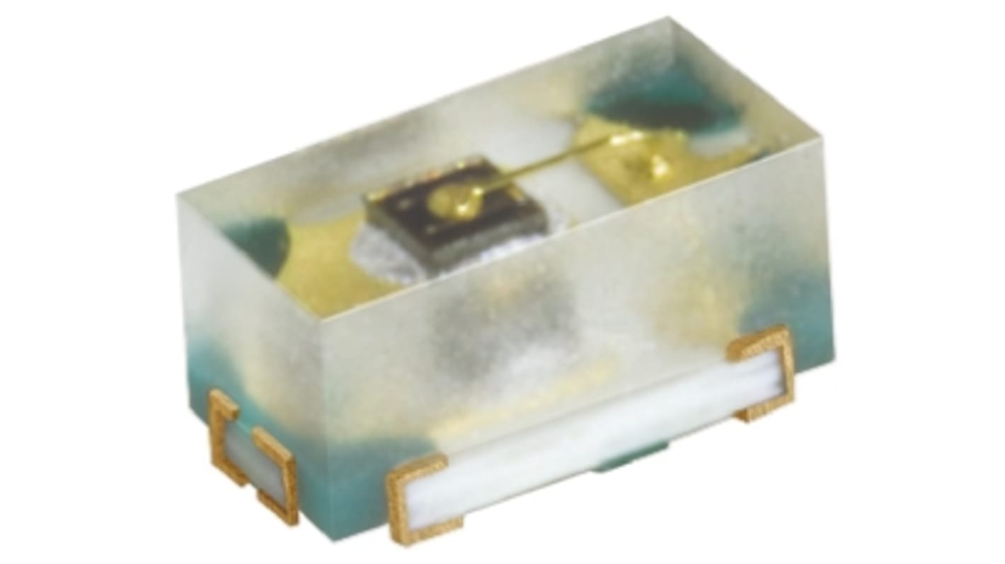 LED IR ams OSRAM de LEDs, λ 860nm, 7mW/sr, 35mW, ±70°, encapsulado 1005 (0402) de 2 pines, mont. SMD