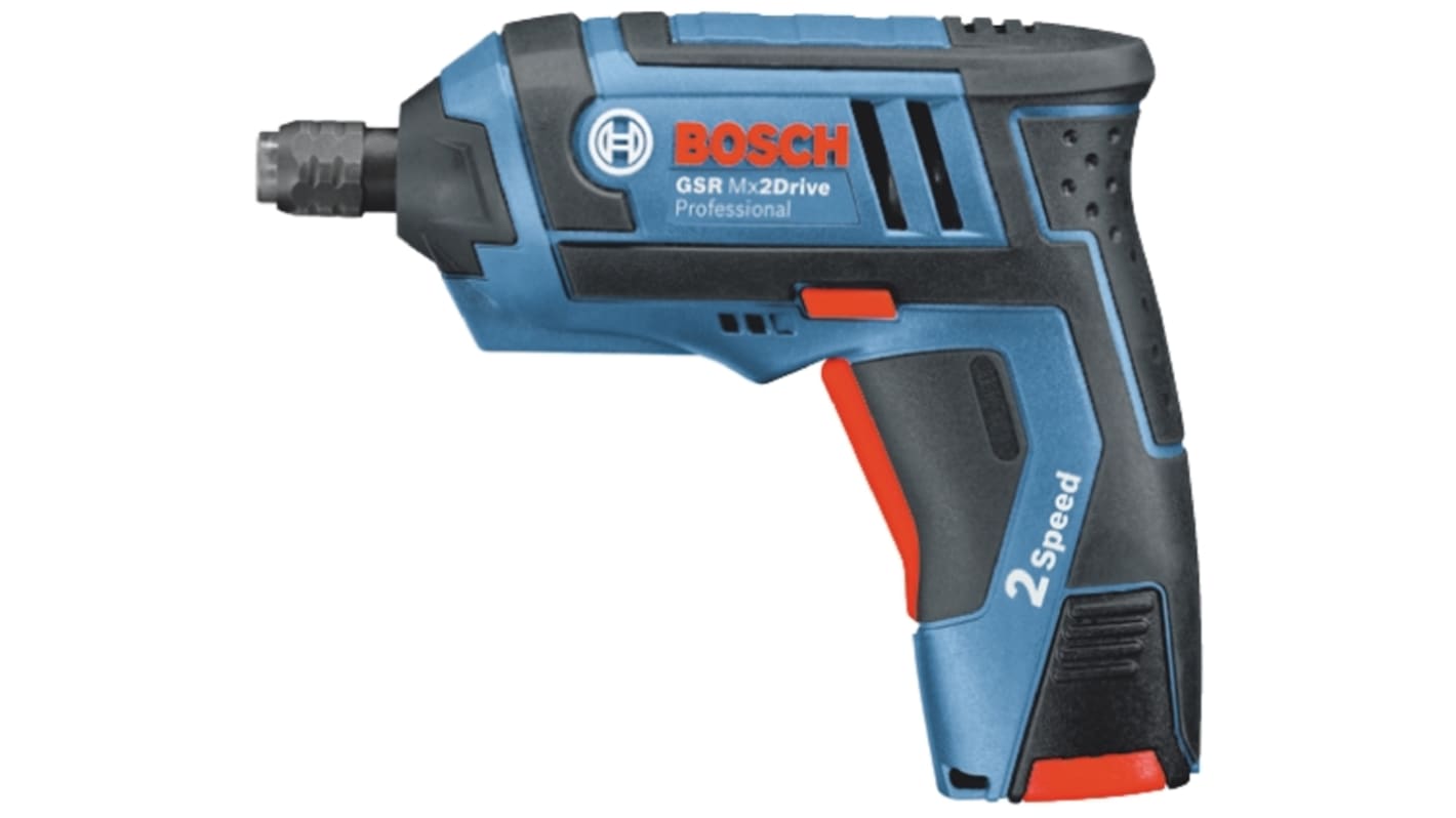 Bosch GSR Mx2 Drive 6.35mm Cordless Screwdriver, 3.6V, 0 → 150 / 0 → 580rpm, Euro Plug