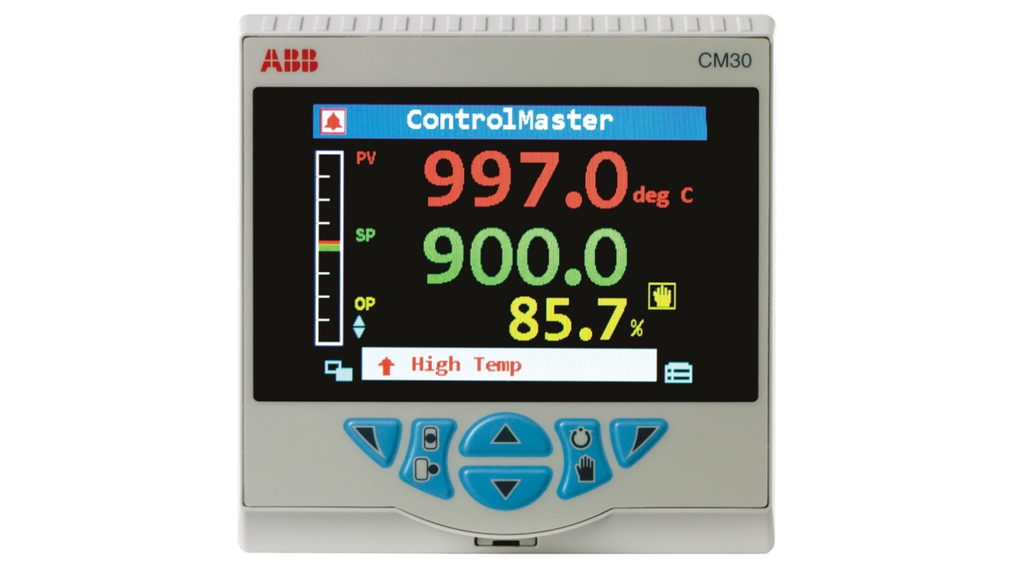 Controlador ABB serie CM30, 97 x 97mm, 100 → 240 Vac, 3 salidas Analógico, relé