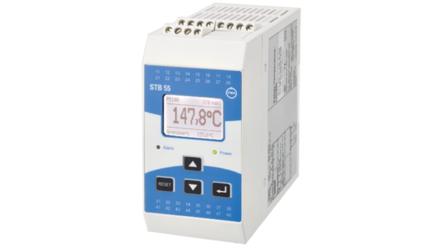 Limiteur de température P.M.A, STB 55, 230 V c.a., 100 x 50mm, Relais