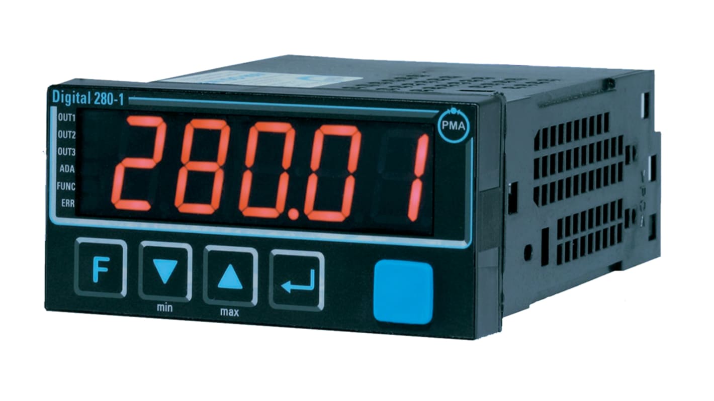 Regolatore di temperatura On/Off P.M.A D280-1, 18 → 30 V c.c., 24 V c.a., 48 x 96mm