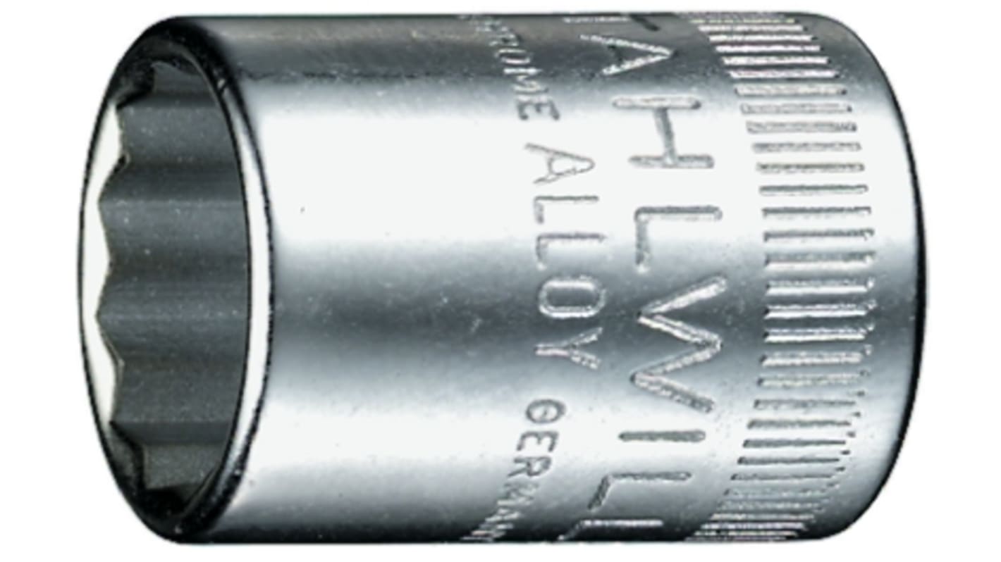 STAHLWILLE 1/4 in Drive 7mm Standard Socket, 12 point, 23 mm Overall Length