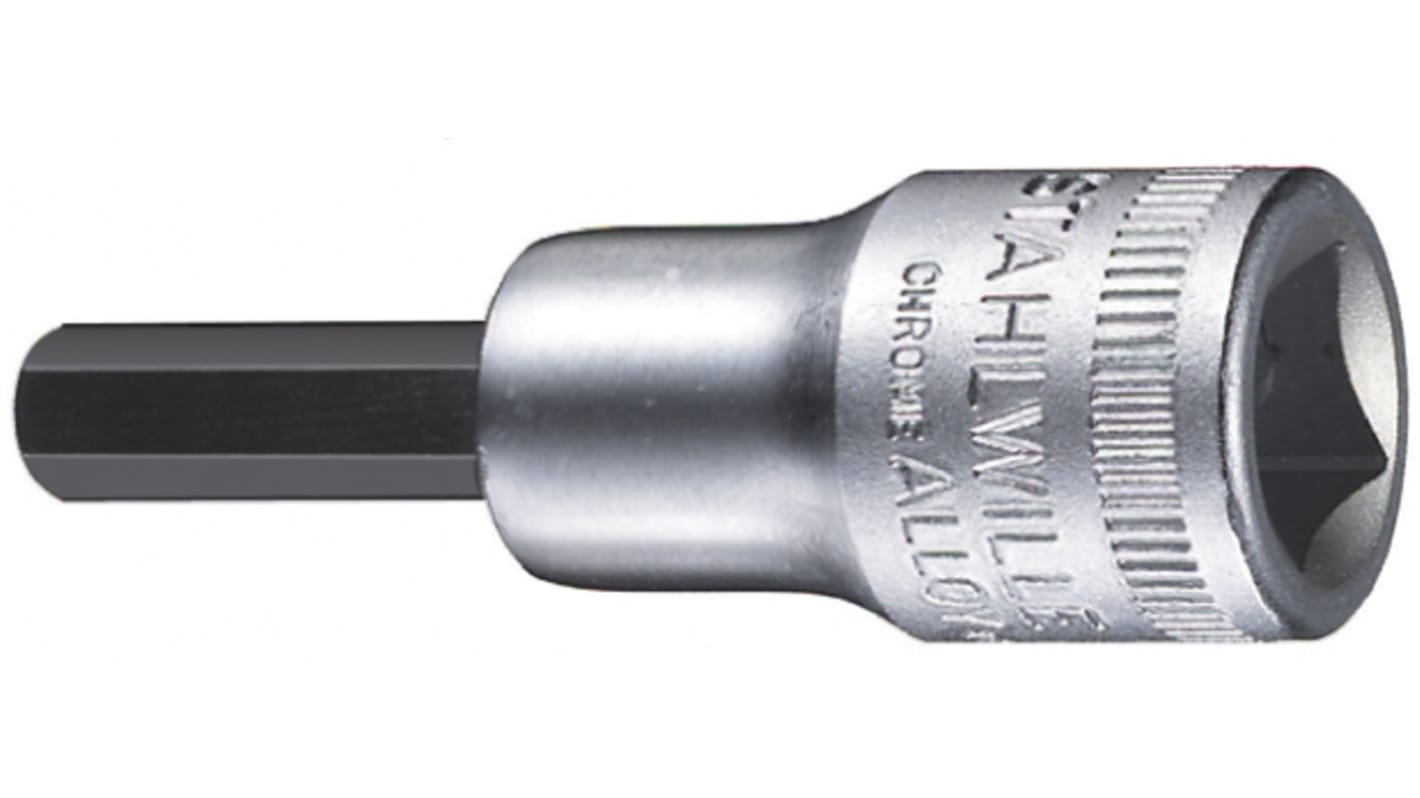 STAHLWILLE 3/8 in Drive Bit Socket, Hex Bit, 5/16in, 52 mm Overall Length