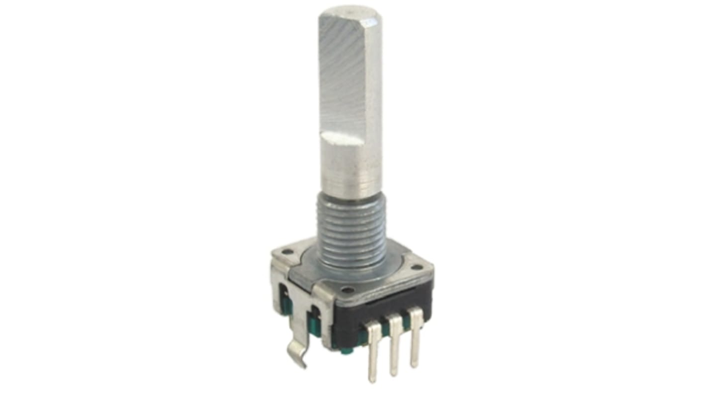 Bourns 18 Pulse Incremental Mechanical Rotary Encoder with a 6 mm Flat Shaft (Not Indexed)