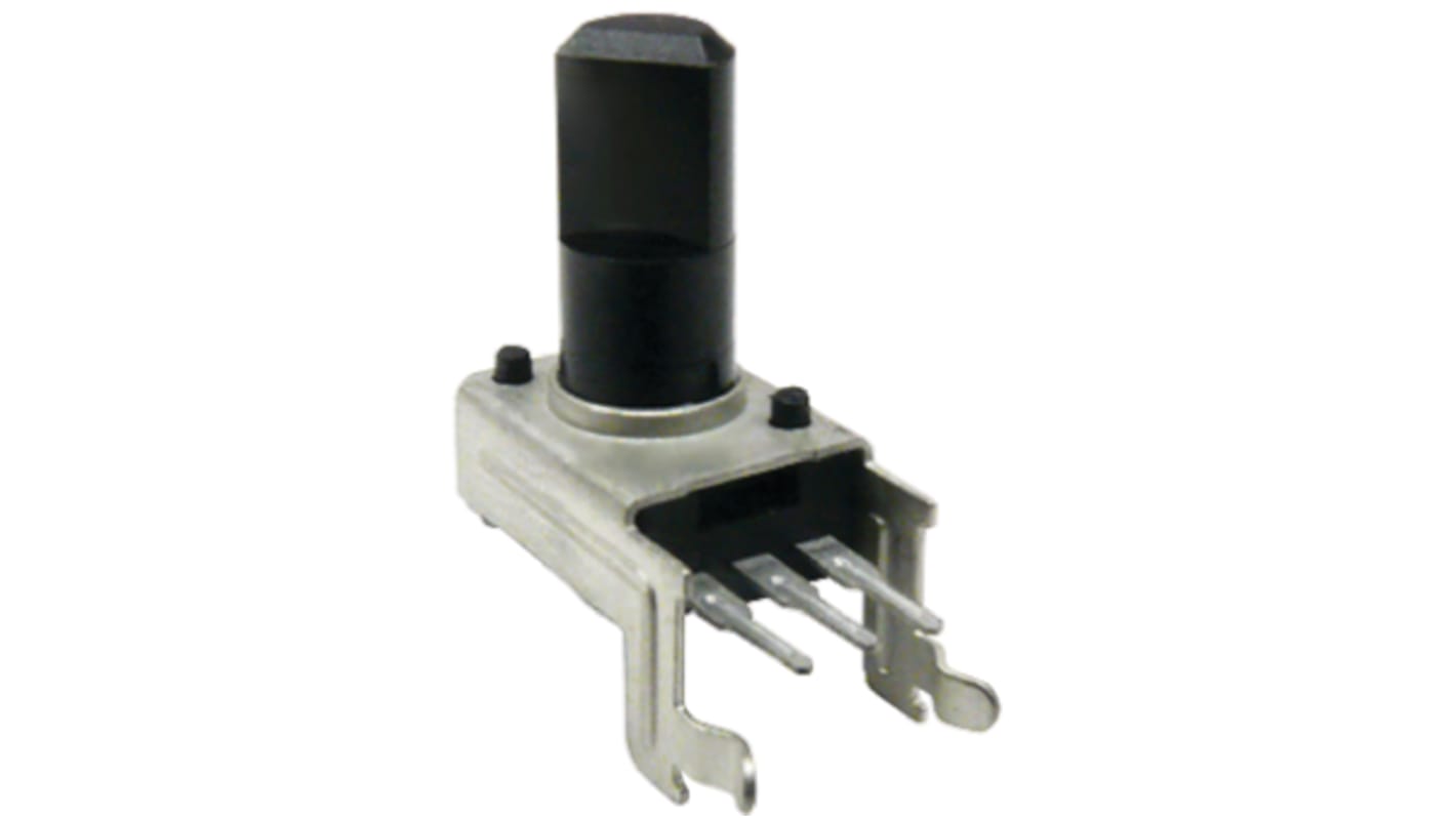 Bourns 24 Pulse Incremental Mechanical Rotary Encoder with a 6 mm Flat Shaft (Not Indexed), Through Hole