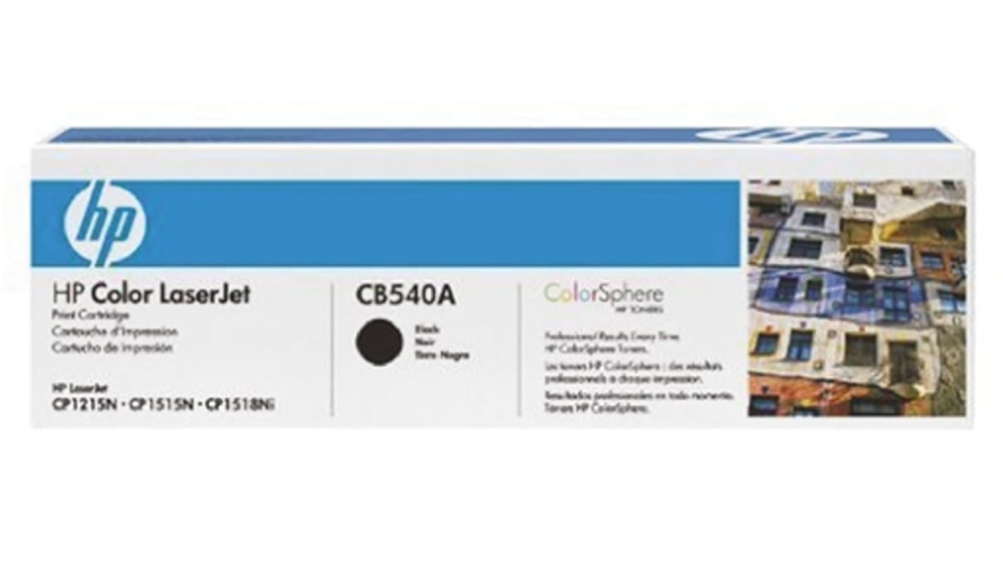 Hewlett Packard CB540A Toner Schwarz für Hewlett Packard Drucker, 2200 Seitenertrag (ca.)