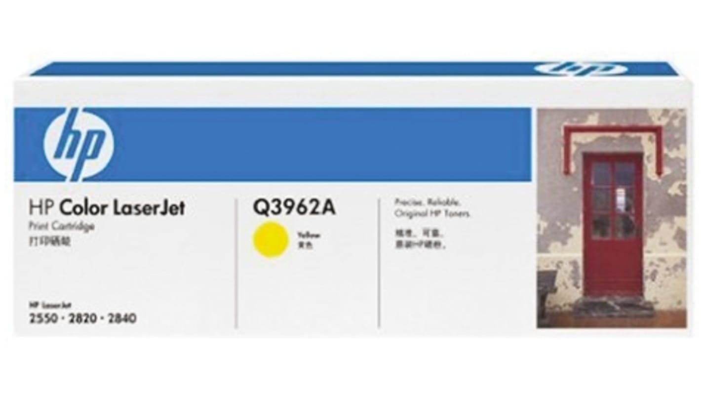 Hewlett Packard Q3962A Toner Gelb für Hewlett Packard Drucker, 4000 Seitenertrag (ca.)