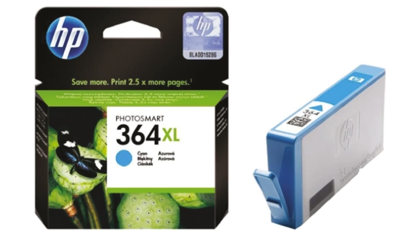 Hewlett Packard 364XL Cyan Ink Cartridge