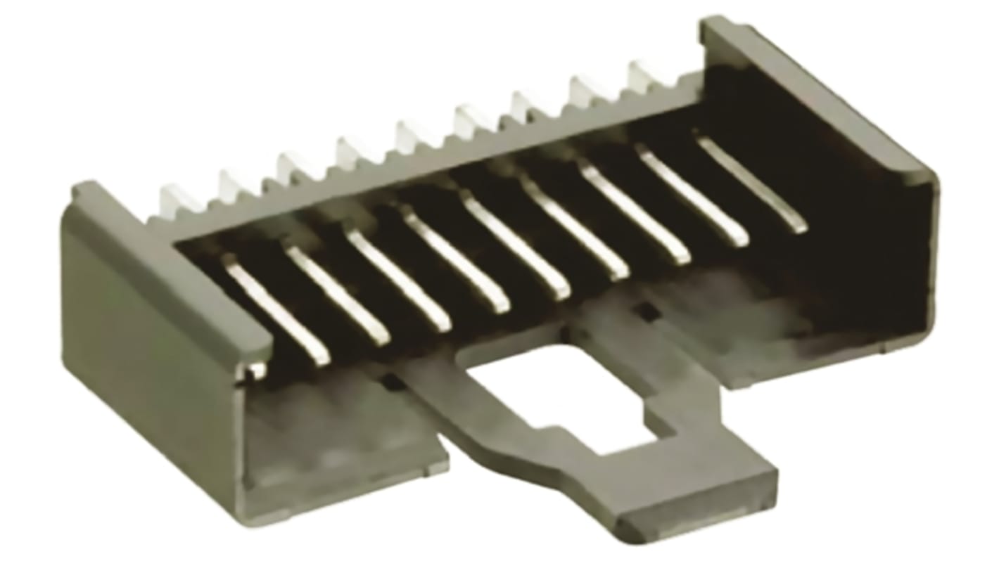 Lumberg Minimodul Series Right Angle Through Hole PCB Header, 12 Contact(s), 2.5mm Pitch, 1 Row(s), Shrouded