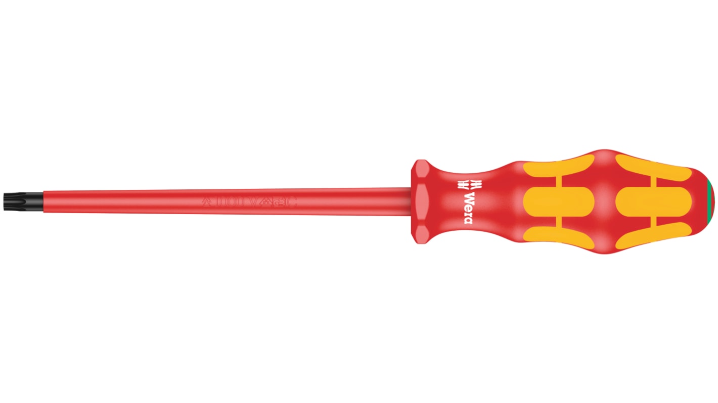 05006179001 Wera Torx Insulated Screwdriver, T40 Tip, 150 mm Blade