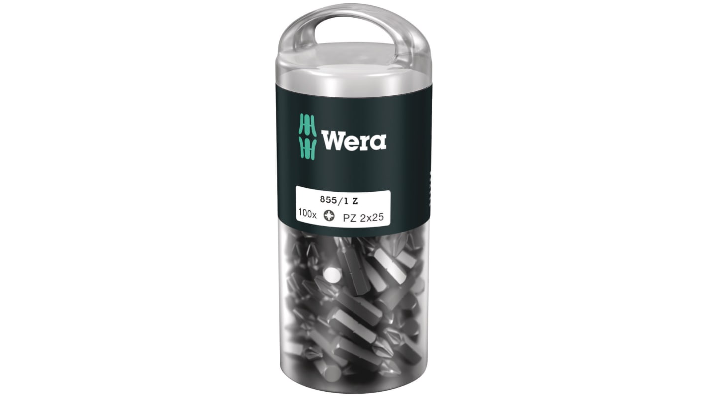 Wera Pozidriv Screwdriver Bit, PZ2 Tip