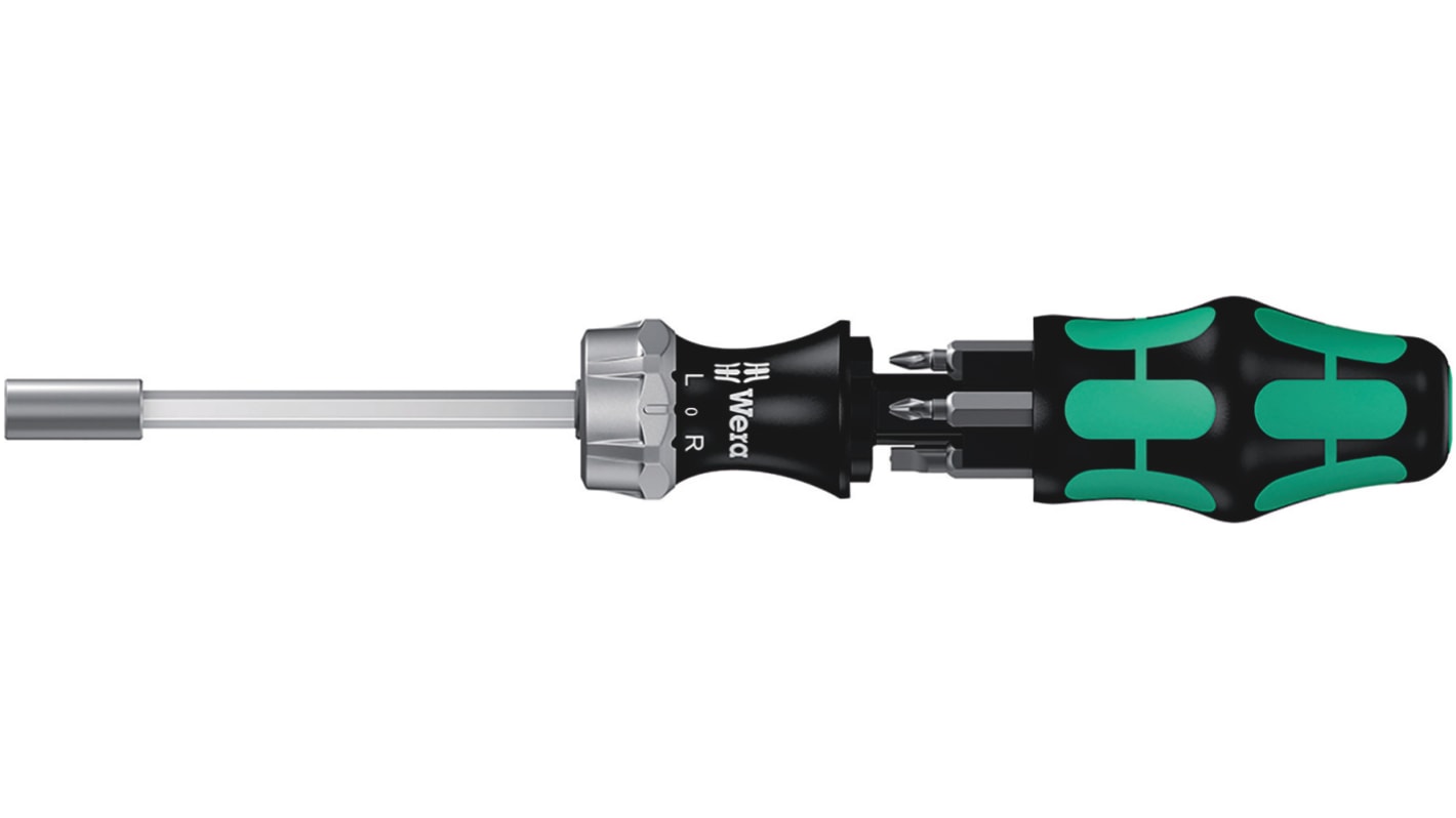 Wera Schlitz 5.5 mm, 6.5 mm, PH1, PH2, PZ1, PZ2 Sechskant Steckschlüssel-Schraubendreher / Klinge 89 mm