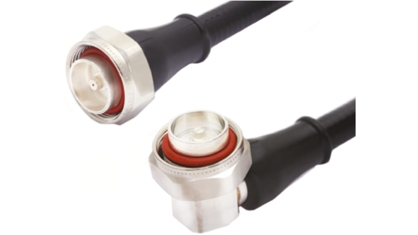 Cable coaxial Telegartner, 50 Ω, con. A: DIN 7/16, Macho, con. B: DIN 7/16, Macho, long. 3m