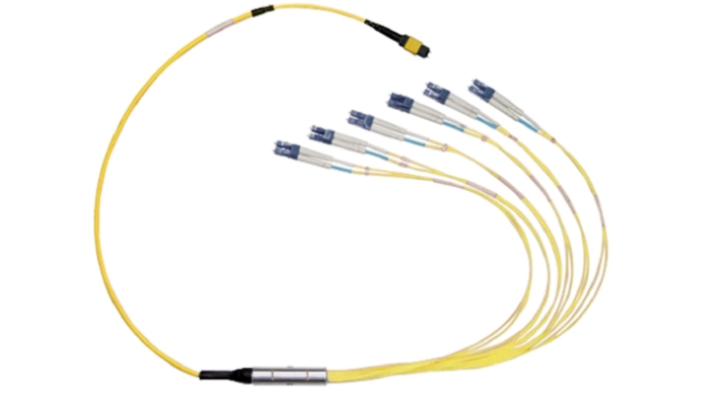 RS PRO LWL-Kabel 20m Single Mode Gelb MPO LC