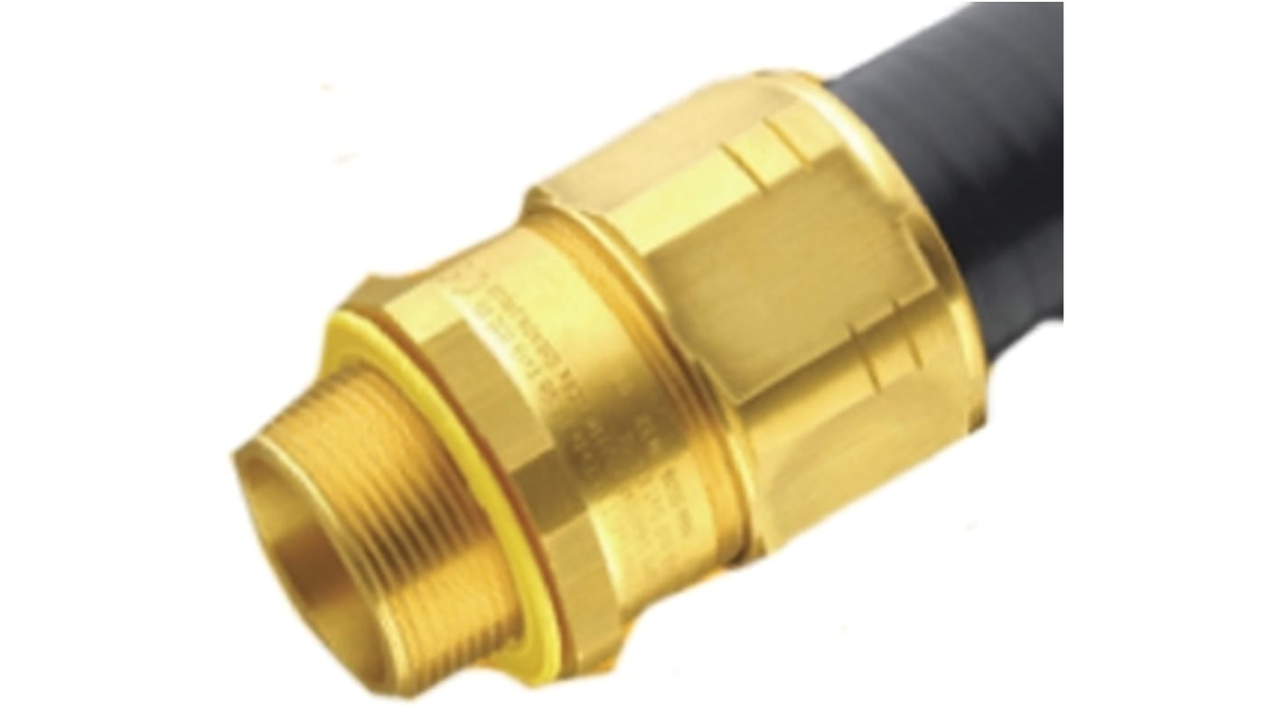 Kopex Brass Cable Gland, 3/4in Thread, IP66