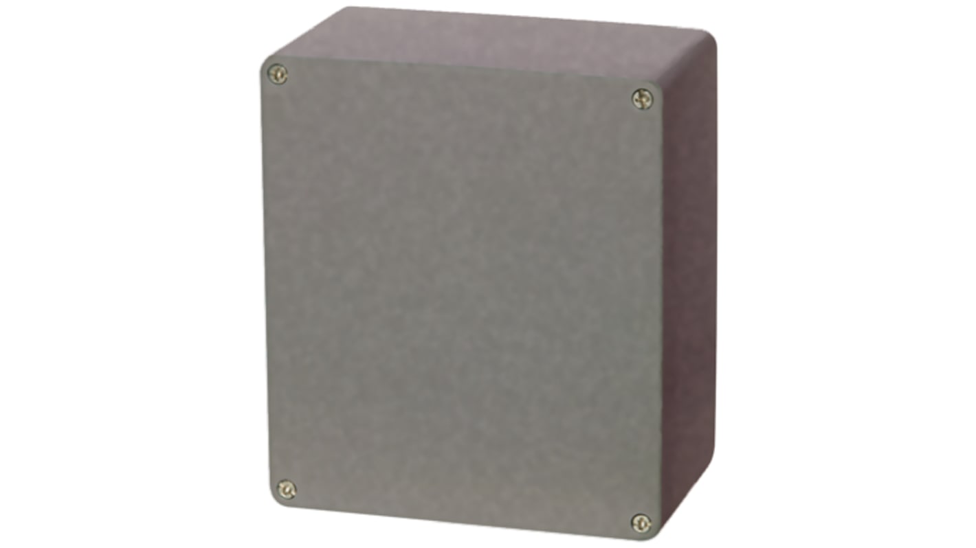 Fibox Euronord Series Silver Aluminium Enclosure, IP65, IP66, IP67, Silver Lid, 230 x 200 x 180mm