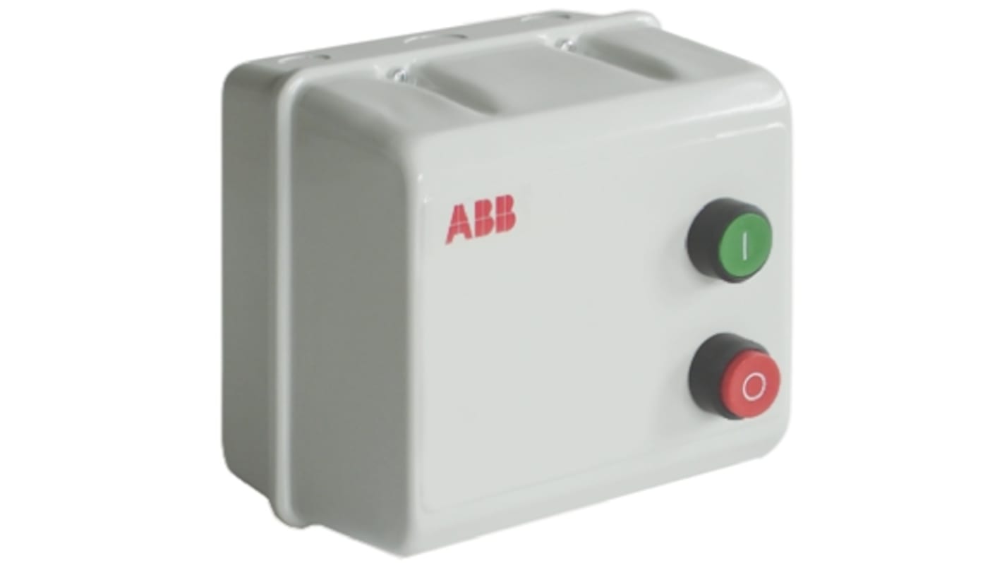 Starter DOL Automatico ABB, 3 fasi, 5,5 kW, 400 V c.a., IP55