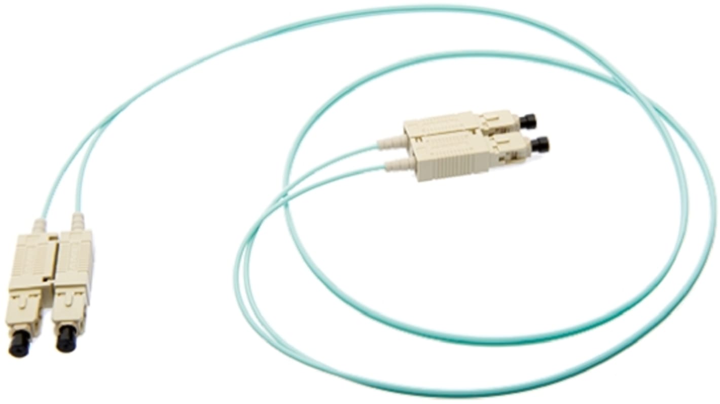 TE Connectivity LWL-Kabel 5m OM3 Blau 50/125μm