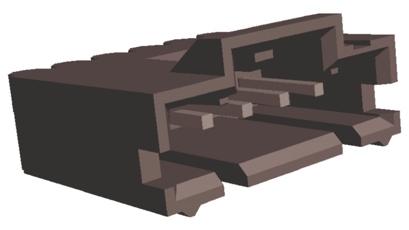 Embase pour CI TE Connectivity, AMPMODU MTE, 5 pôles , 2.54mm 1 rangée, 3.0A, Droit