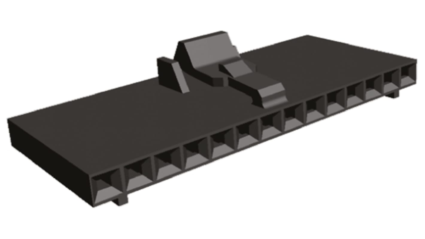 Carcasa de conector TE Connectivity 1-104257-4, Serie AMPMODU MTE, paso: 2.54mm, 15 contactos, , 1 fila filas, Recto,