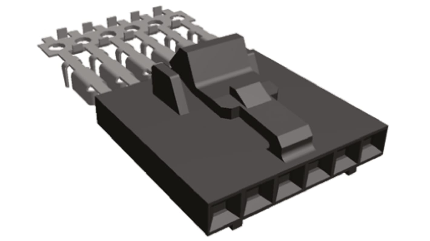 TE Connectivity コネクタハウジング 6極 ピッチ：2.54mm 1列 5-103956-5