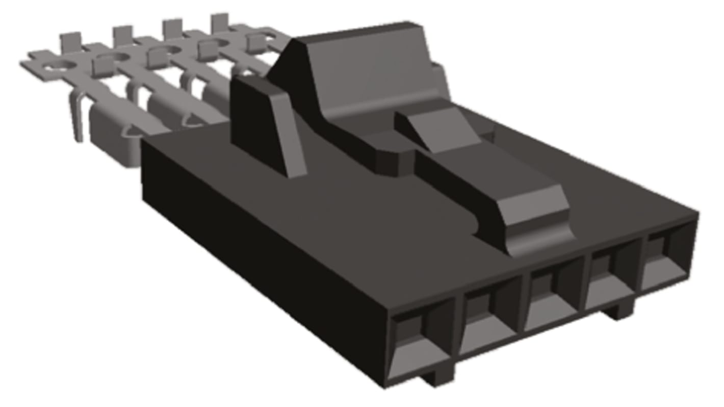 TE Connectivity 5-Way IDC Connector Socket for Cable Mount, 1-Row