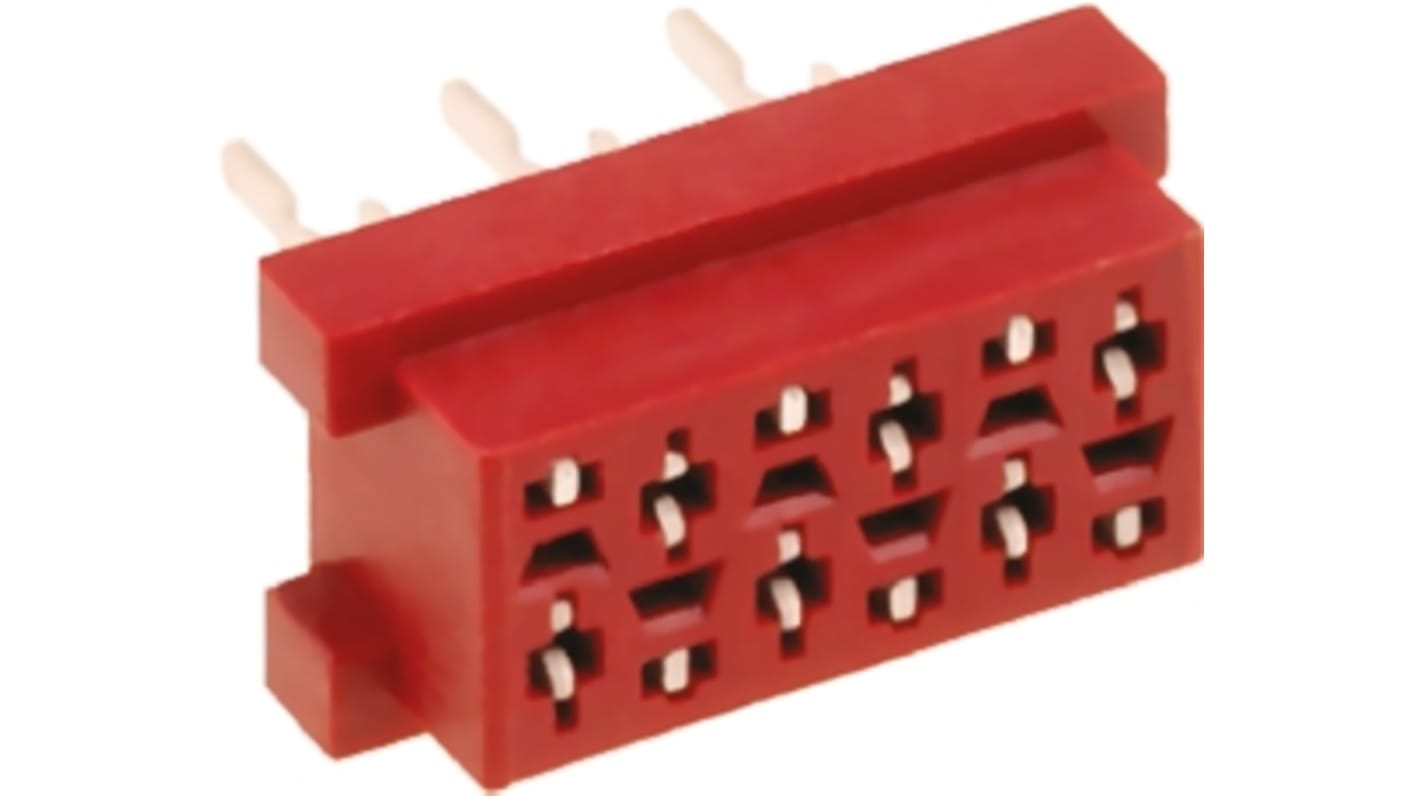 Amphenol ICC TMM Series Straight Through Hole Mount PCB Socket, 20-Contact, 2-Row, 1.27mm Pitch, Solder Termination