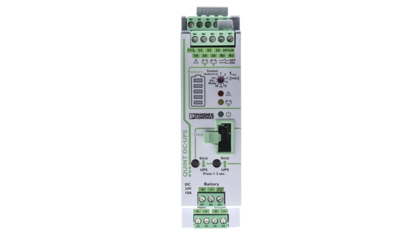 Fuente de alimentación ininterrumpida QUINT-UPS, 240W, 24V dc, montaje en carril DIN, alim. 24V dc