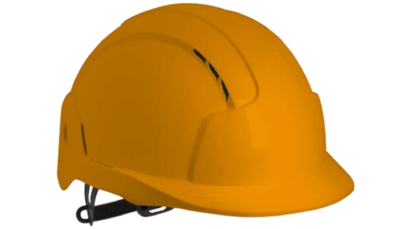 Casque de sécurité JSP Ventilé en ABS Orange, gamme EVOLite