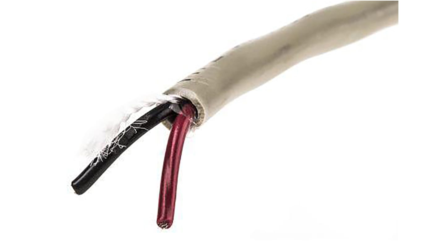Alpha Wire ProTekt Datenkabel 0,09 mm² Ø 3.48mm Kupfer verzinnt Schirmung PVC isoliert Mehrleiter Grau
