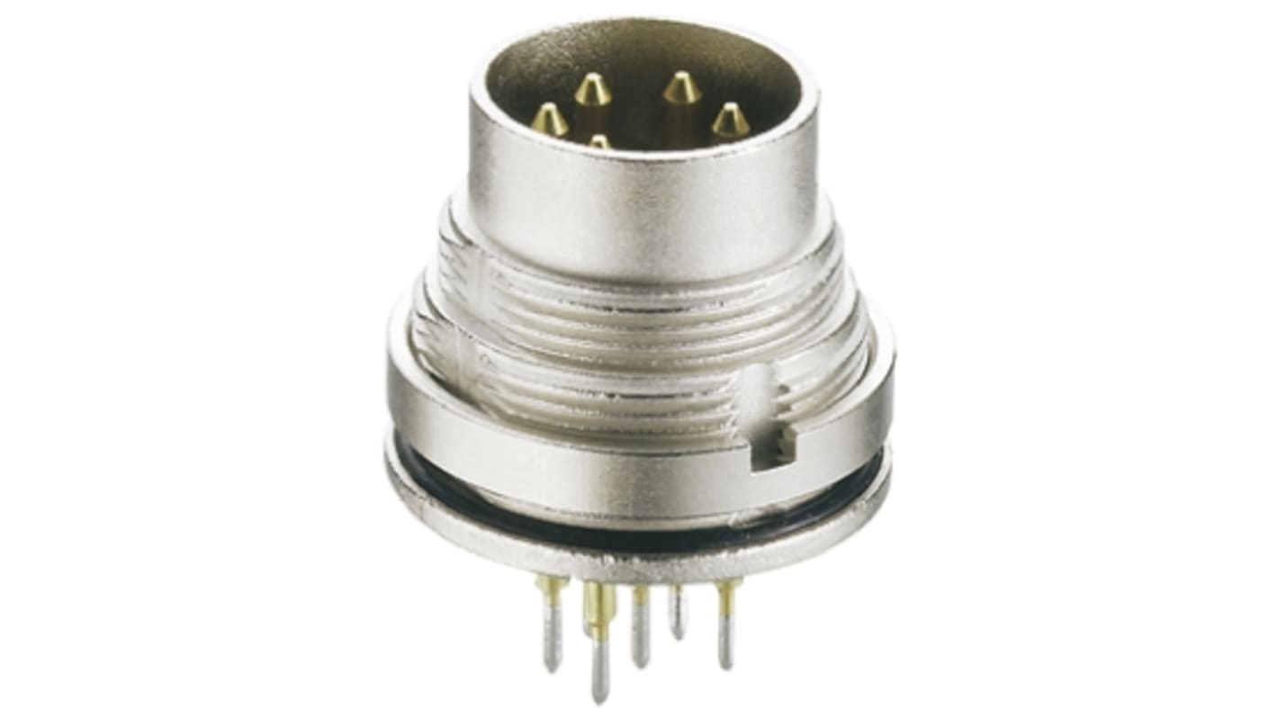 Conector DIN Hembra Lumberg de 3 vías, 5A, 250 Vac, DIN EN 60529, IP68