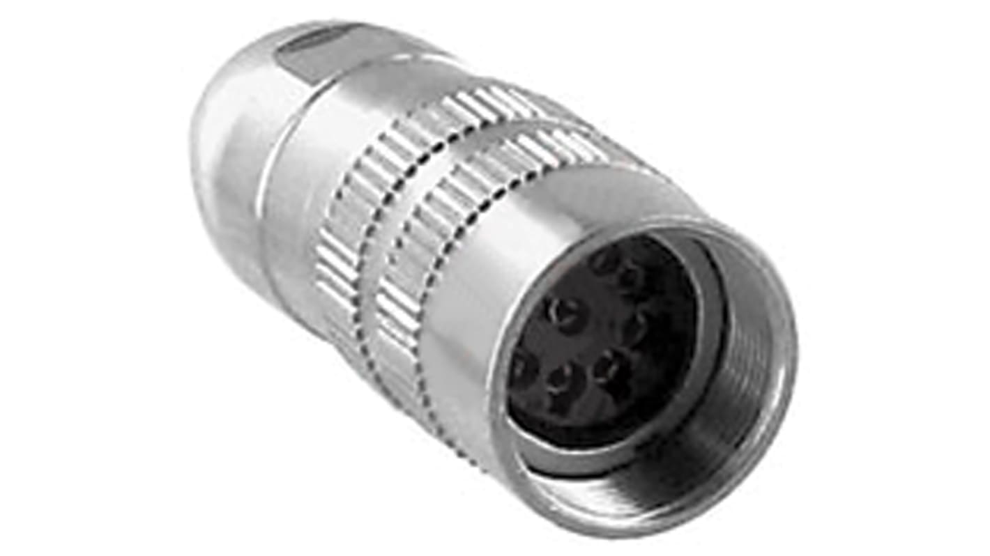 Conector DIN Hembra Lumberg de 4 vías, 5A, 250 V ac, DIN EN 60529, IP68