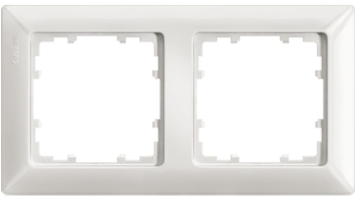 Siemens White 2 Gang Frame