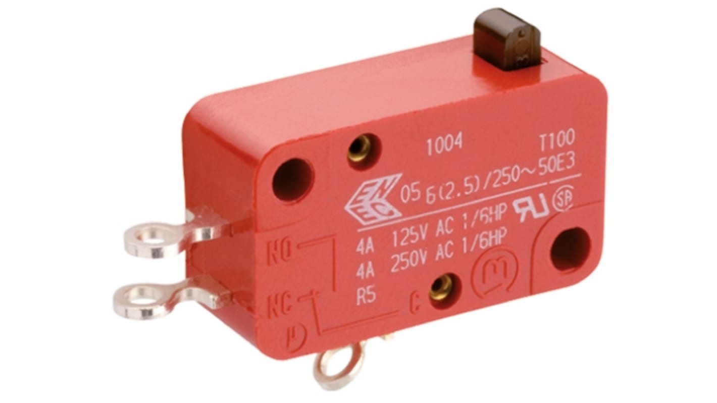 Microinterruptor, Émbolo SP-CO 10 A a 250 V ac