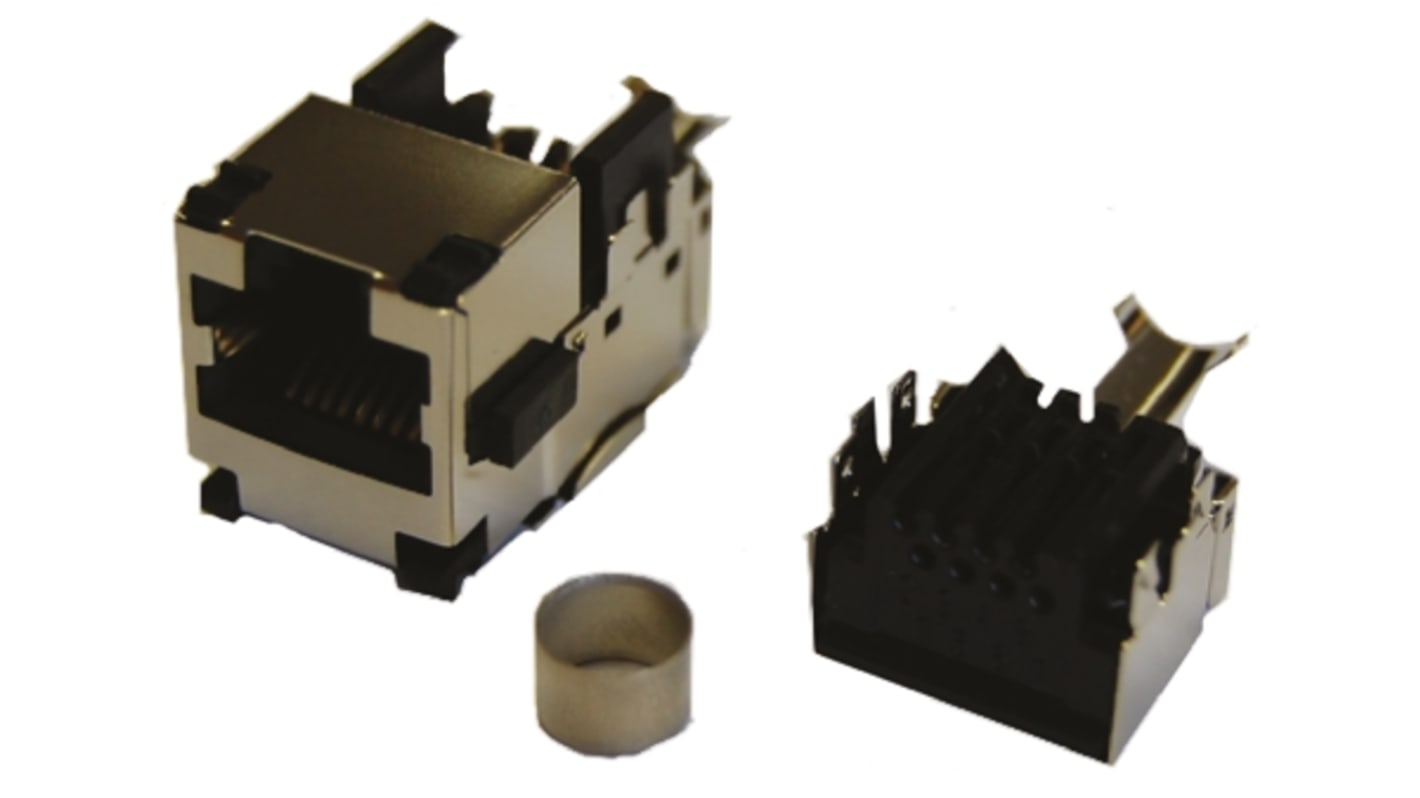 Conector jack Conector RJ45 Hembra Bel-Stewart, Montaje en Panel