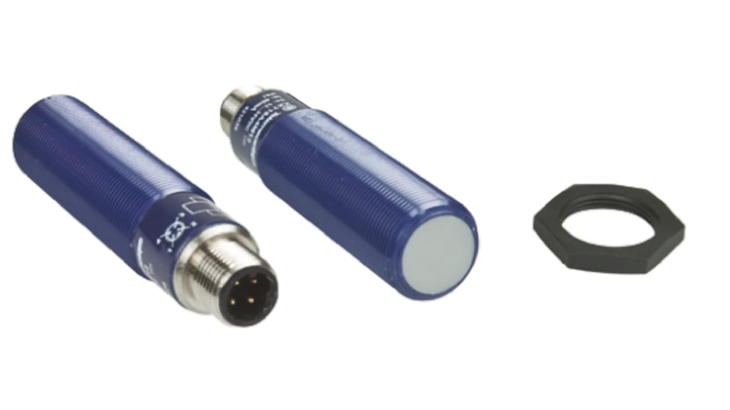 Telemecanique Sensors Ultrasonic Barrel-Style Proximity Sensor, M18 x 1, 0 → 1000 mm Detection, 12 → 24 V