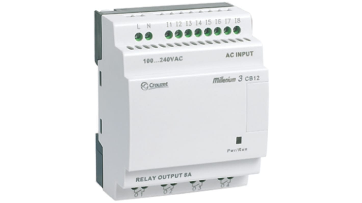 Crouzet Millenium 3 Series Logic Module, 24 V dc Supply, Relay Output, 8-Input, Digital Input