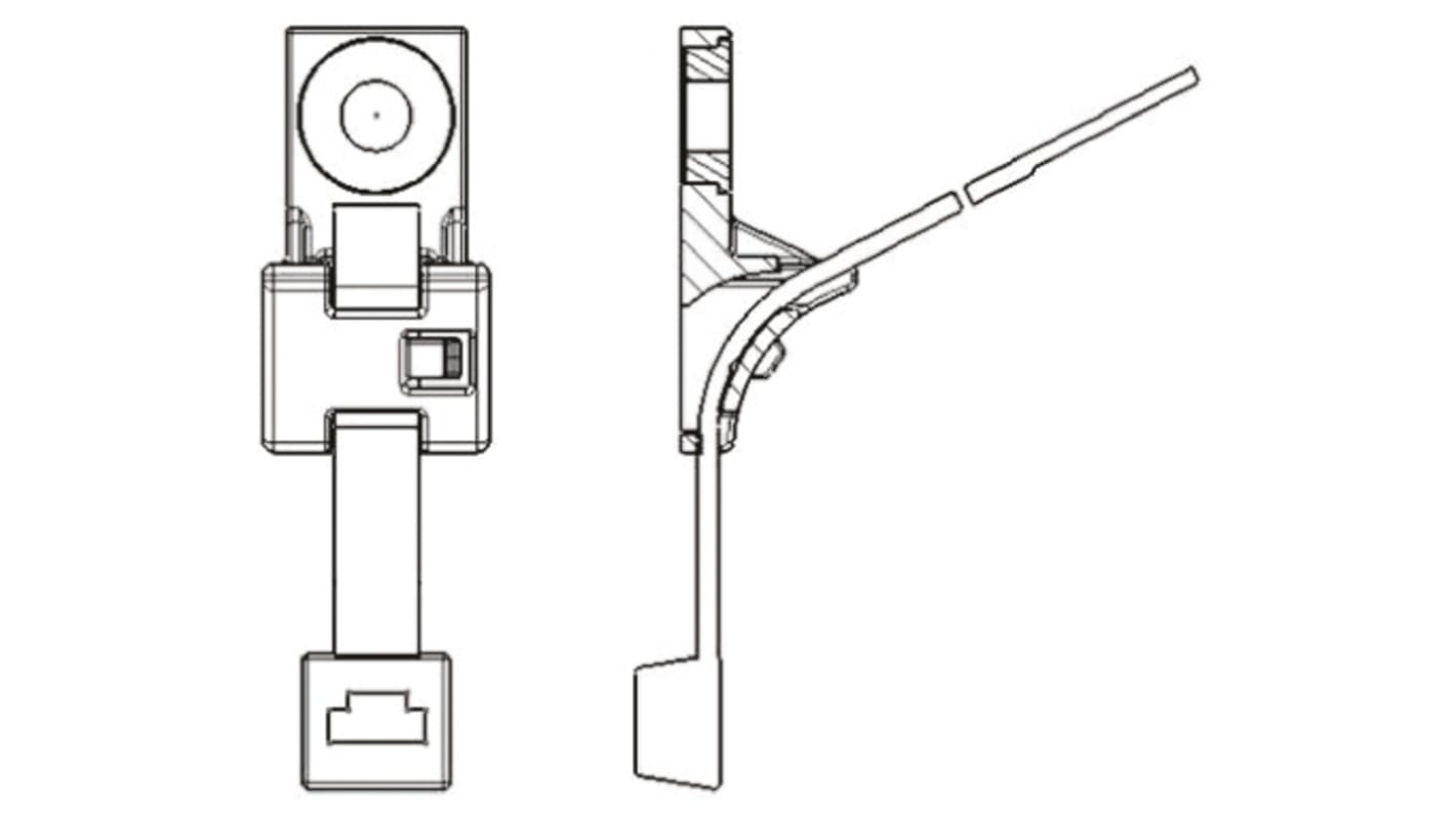 Brida HellermannTyton HDM6 de PA 6.6 estabilizado térmicamente Negro, 390mm x 7,6 mm, Ensamblado