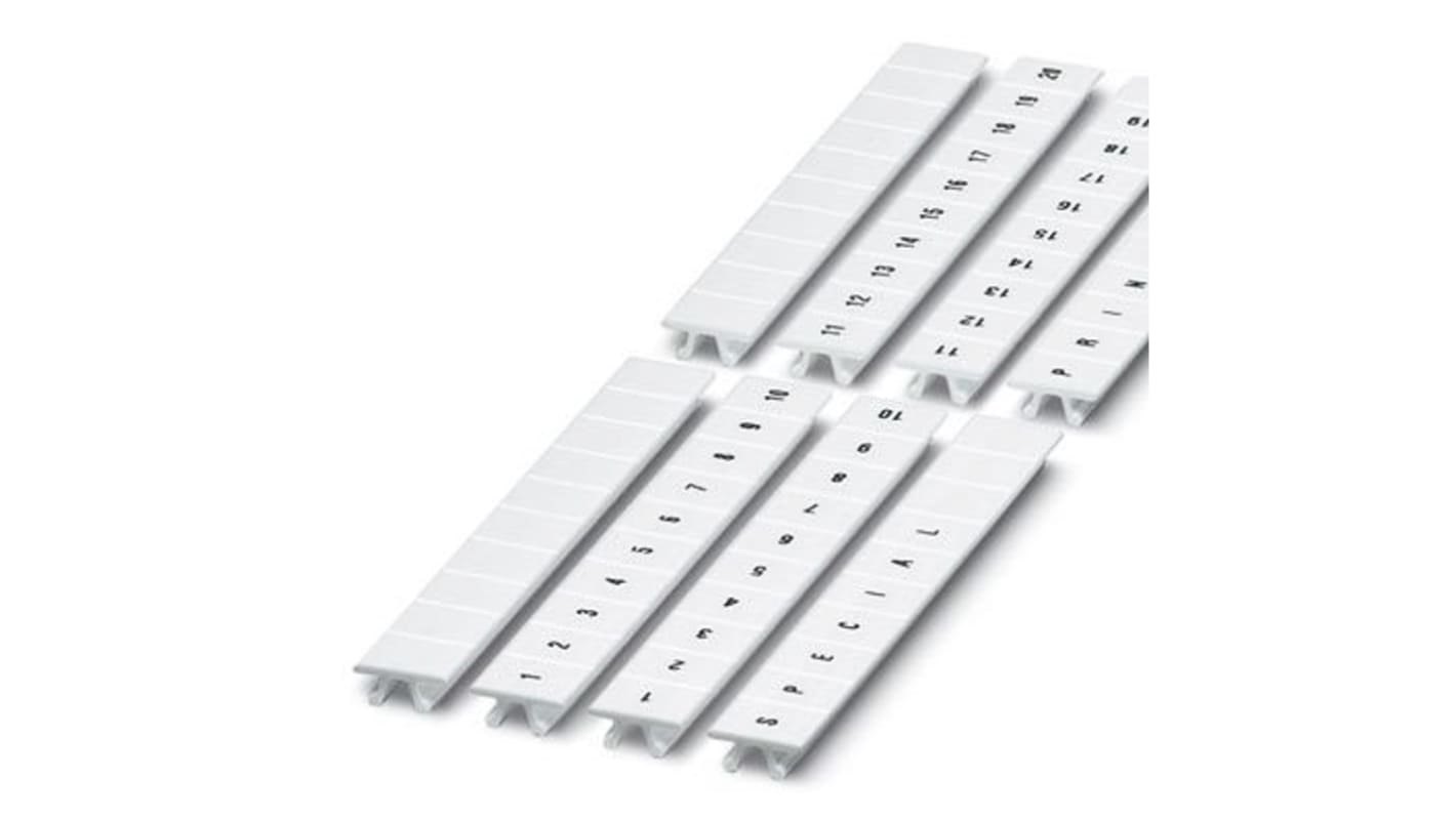 Phoenix Contact, ZB8.LGS :21 - 30 Marker Strip for use with Terminal Blocks