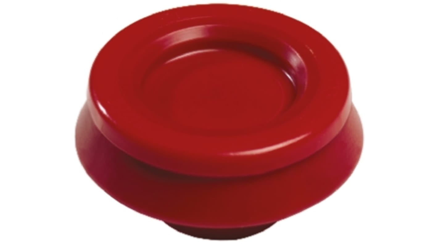 Passacavo rotondo WISKA, Rosso, in Polipropilene, Termoplastico 3.5mm, diametri da 9 → 17mm 0.8mm 25mm