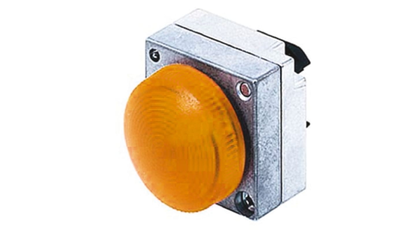 Siemens Amber Pilot Light Head, 22mm Cutout 3SB3 Series