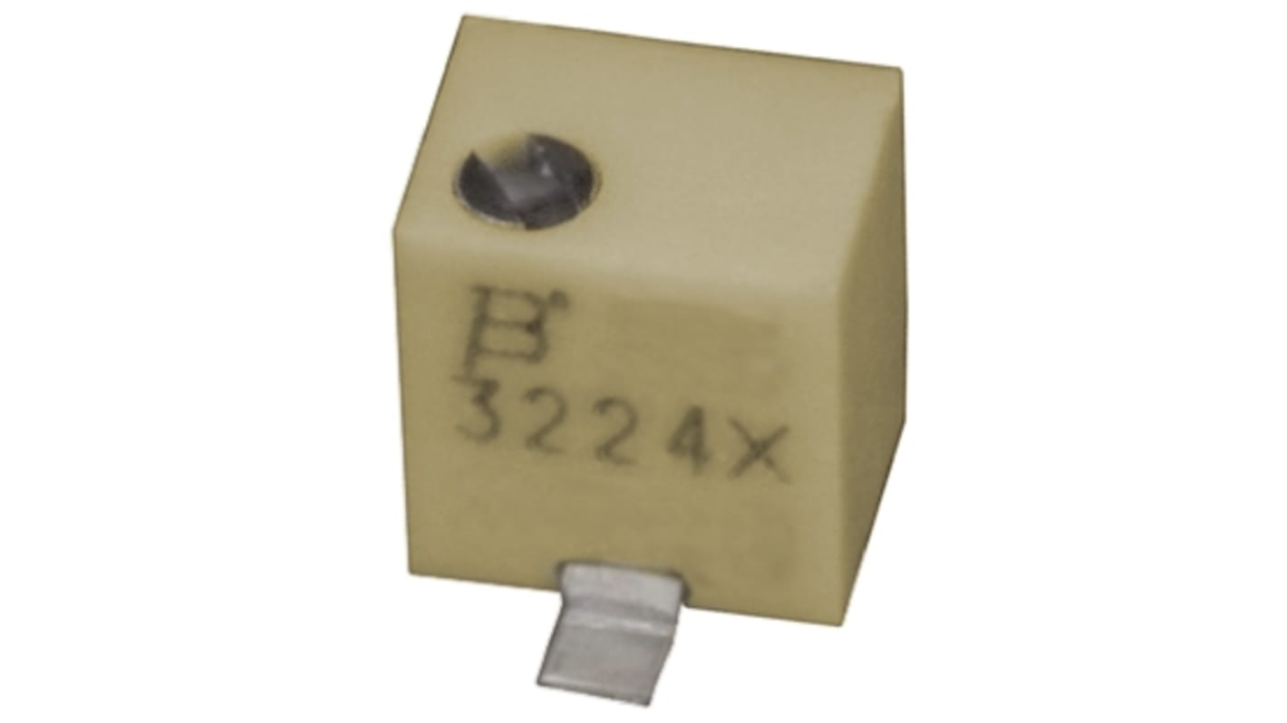 2kΩ, SMD Trimmer Potentiometer 0.25W Top Adjust Bourns, 3224