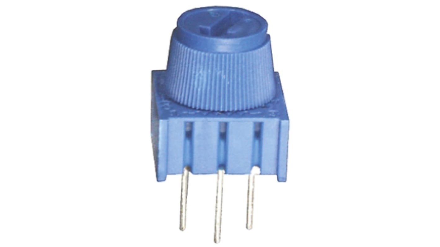 10kΩ, Through Hole Trimmer Potentiometer 0.5W Top Adjust Bourns, 3386