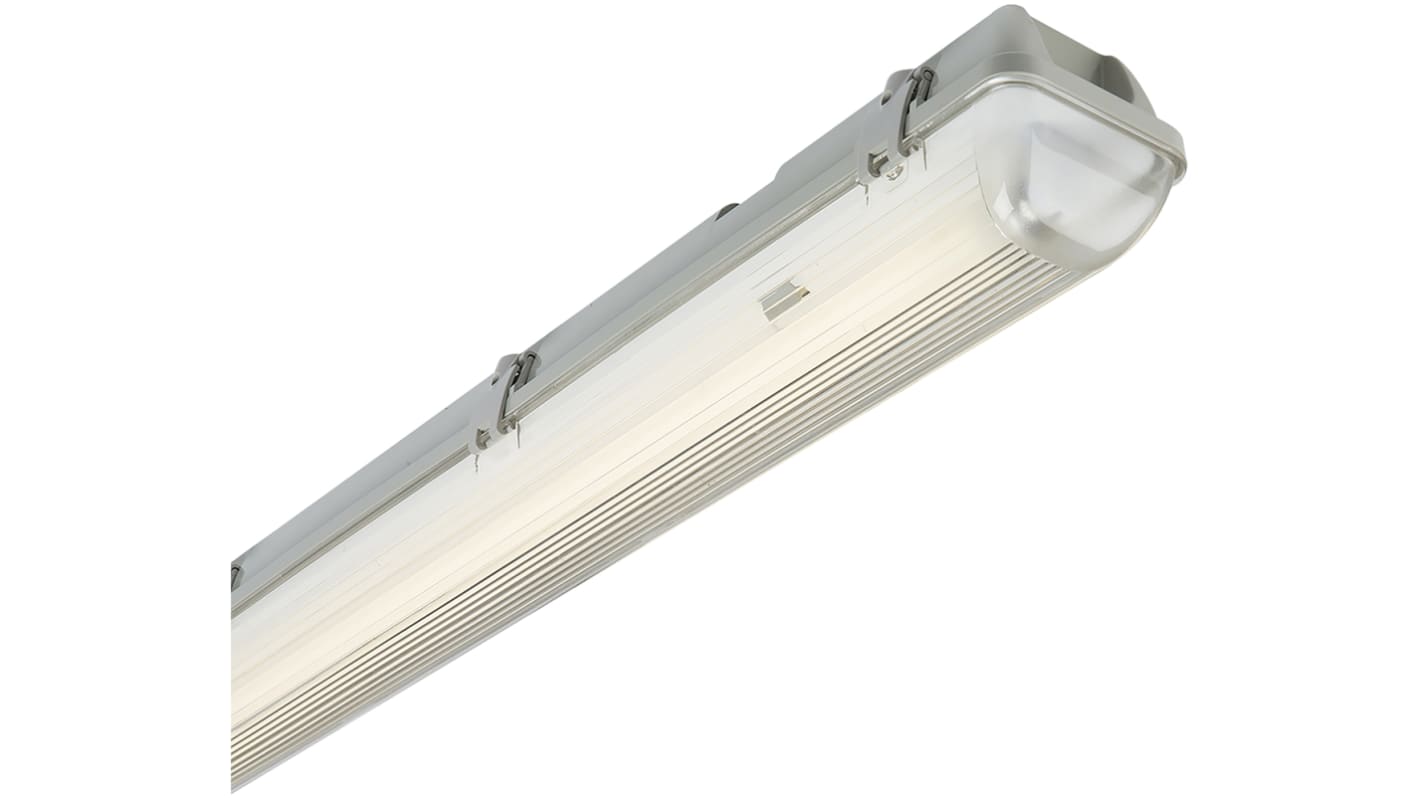 RS PRO 70 W Fluorescent Batten Light, 230 V Linear Single Batten, 1 Lamp, Anti-corrosive, 1.87 m Long, IP65