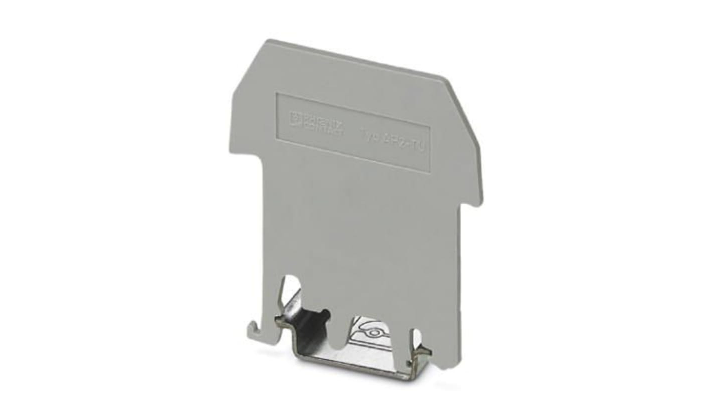 Phoenix Contact AP 2-TU Series End Cover for Use with DIN Rail Terminal Blocks