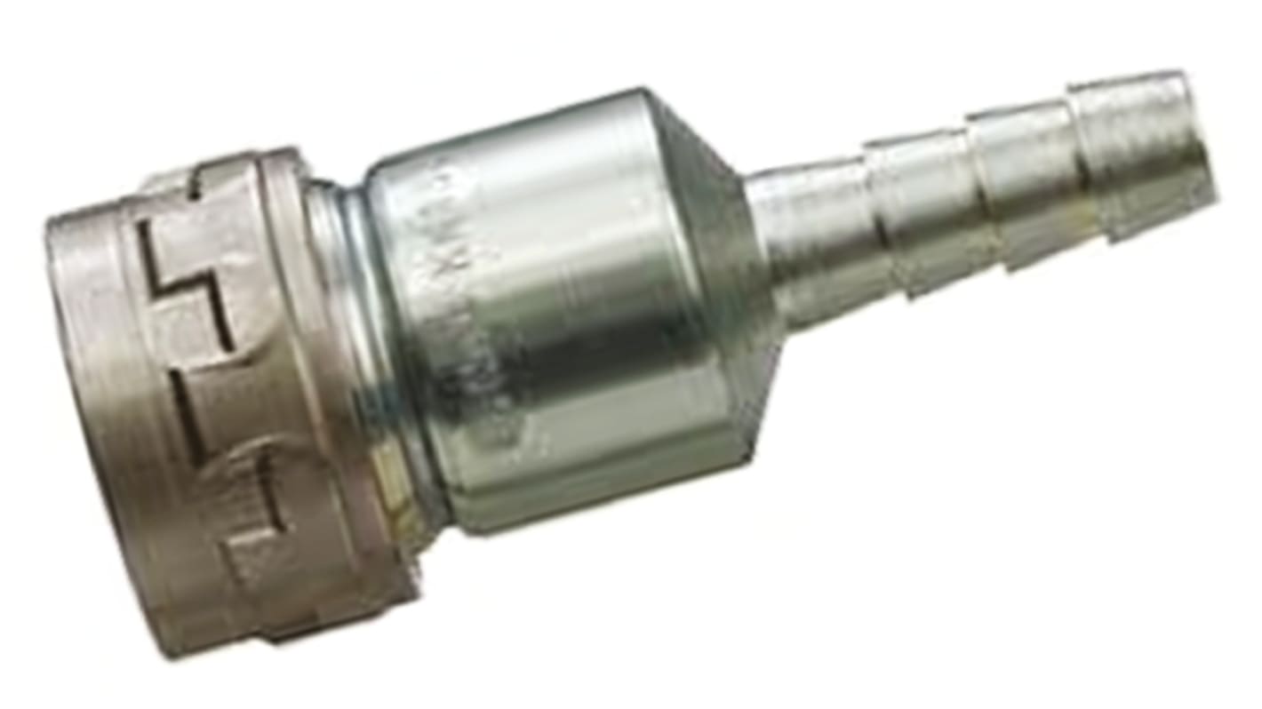 SMC Structural Steel Male Pneumatic Quick Connect Coupling, 6mm Hose Barb