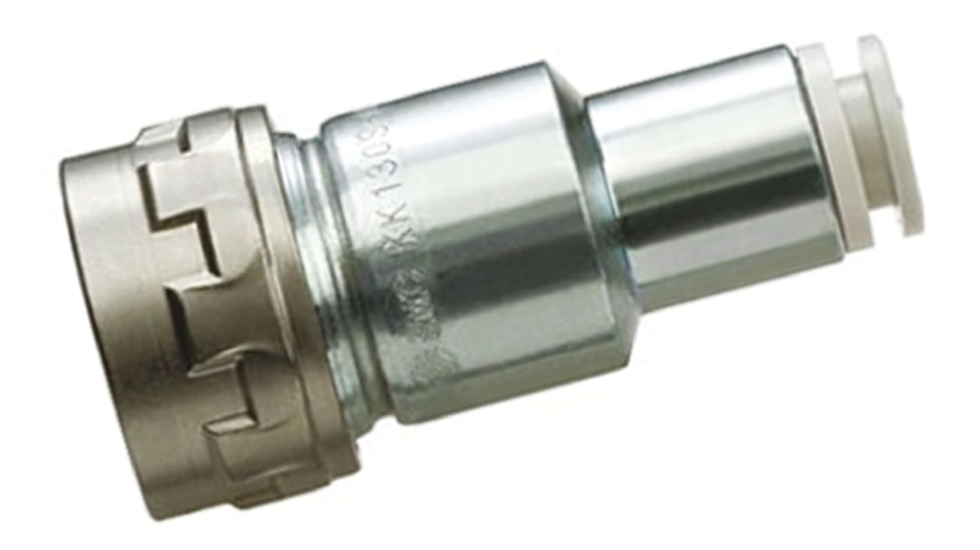 Racor neumático SMC KK130, Adaptador de tubo a tubo recto, con. A Encaje a presión de 8 mm, con. B Encaje a presión de